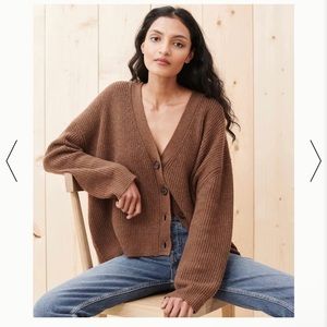 Jenny Kayne Cropped Cocoon Cardigan-medium